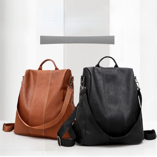backpack fashion pu anti-theft backpack, personalized ladies street trendy brown waterproof school bag travel
backpack fashion pu anti-theft backpack, personalized ladies street trendy brown waterproof school bag travel