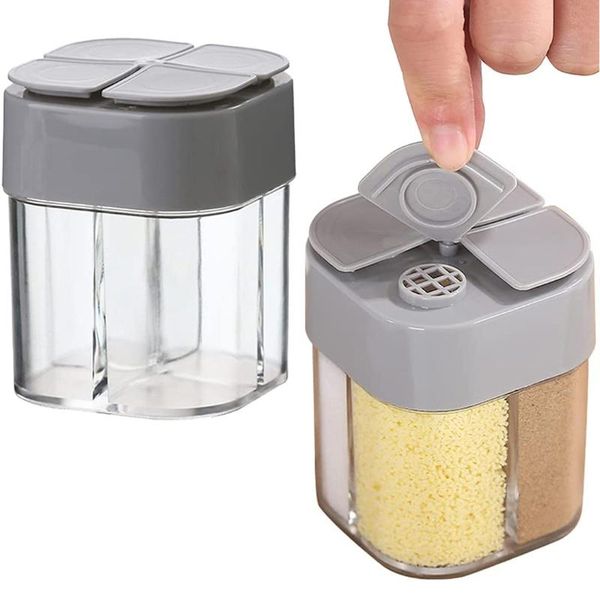 storage bottles & jars four-in-one clamshell seasoning jar, portable outdoor barbecue four-divided grid, no taste, transparent
storage bottles & jars four-in-one clamshell seasoning jar, portable outdoor barbecue four-divided grid, no taste, transparent