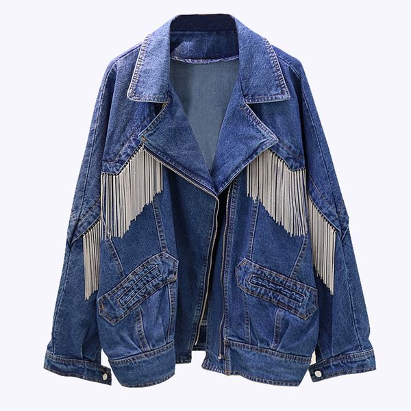 2021 new oversize fringe women denim jacket coat spring autumn casual jackets long sleeve large size outwear td4n, Black;brown
2021 new oversize fringe women denim jacket coat spring autumn casual jackets long sleeve large size outwear td4n, Black;brown