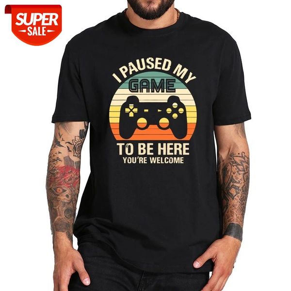 i paused my game to be here t shirt funny video game tshirt us size pure cotton homme short sleeve soft #or1c, White;black
i paused my game to be here t shirt funny video game tshirt us size pure cotton homme short sleeve soft #or1c, White;black