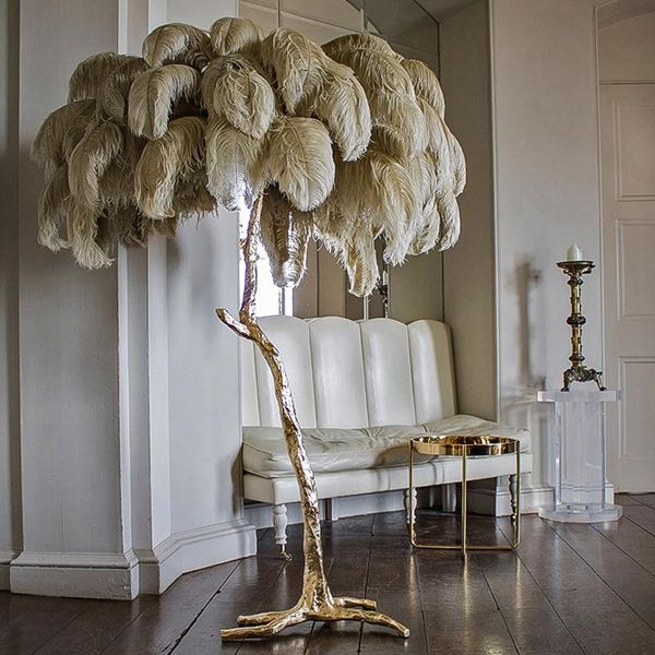 ostrich feather floor lamp ins style chandelier copper resin material nordic postmodern light luxury ostrich bedroom lamp decora
ostrich feather floor lamp ins style chandelier copper resin material nordic postmodern light luxury ostrich bedroom lamp decora