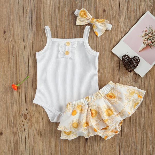 clothing sets 3pcs outfit set born toddler baby girls clothes sleeveless solid romper bow shorts headband infant children, White
clothing sets 3pcs outfit set born toddler baby girls clothes sleeveless solid romper bow shorts headband infant children, White