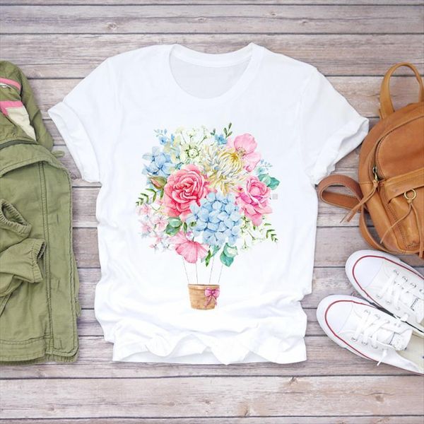 cute harajuku balloon flower women t shirt 90s floral print graphic female tee, White
cute harajuku balloon flower women t shirt 90s floral print graphic female tee, White