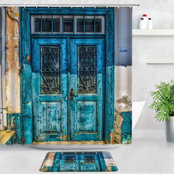 shower curtains 2pcs vintage blue old wooden door waterproof bath mat set retro wall home decor bathroom carpet non-slip rug pad
shower curtains 2pcs vintage blue old wooden door waterproof bath mat set retro wall home decor bathroom carpet non-slip rug pad