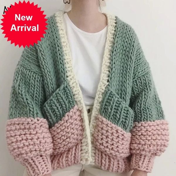 neploe v-neck panelled patchwork coat autumn winter double pockets knitted femme sweater 2021 casual loose cardigans women, White;black
neploe v-neck panelled patchwork coat autumn winter double pockets knitted femme sweater 2021 casual loose cardigans women, White;black