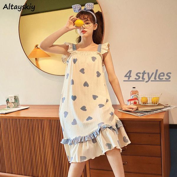 women's sleepwear nightgowns women kawaii girls summer sleeveless lounge wear princess style knee-length ladies sleepshirts cute ruffle, Black;red
women's sleepwear nightgowns women kawaii girls summer sleeveless lounge wear princess style knee-length ladies sleepshirts cute ruffle, Black;red