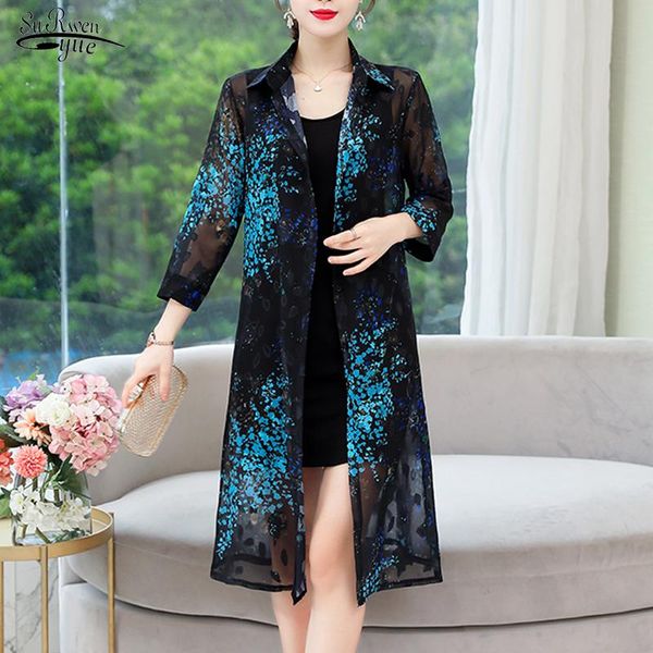 women's blouses & shirts 2021 sun protection clothing print streetwear summer cardigan long blouse women sleeve chiffon 9128 50, White
women's blouses & shirts 2021 sun protection clothing print streetwear summer cardigan long blouse women sleeve chiffon 9128 50, White