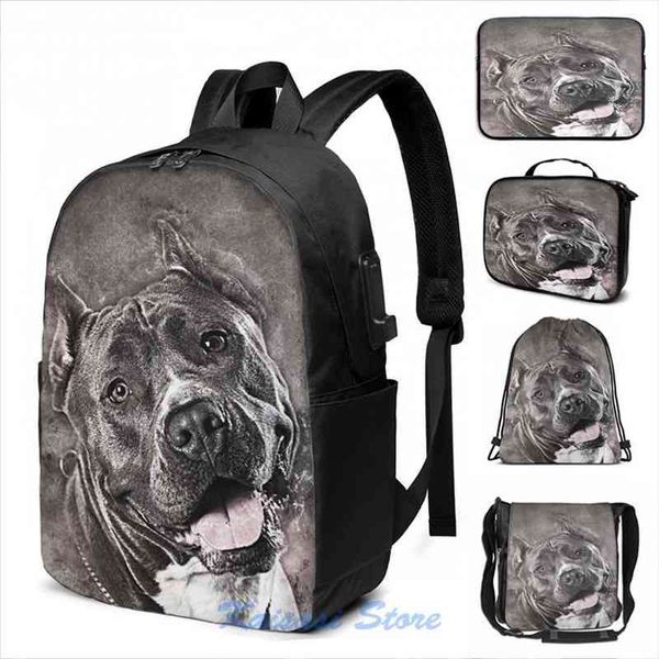 american staffordshire terrier amstaff usb charge backpack men school bags women bag travel laptop
american staffordshire terrier amstaff usb charge backpack men school bags women bag travel laptop