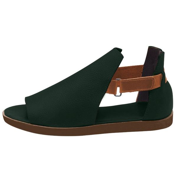 1pair home casual wear resistant open toe beach solid flat heel artificial pu non slip party summer women sandal breathable, Black
1pair home casual wear resistant open toe beach solid flat heel artificial pu non slip party summer women sandal breathable, Black