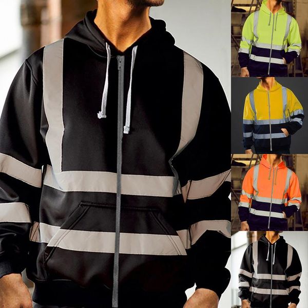 men's hoodies & sweatshirts mens high visibility pullover long sleeve hooded sweatshirt blouse ultralight reflective men cycling jacke, Black
men's hoodies & sweatshirts mens high visibility pullover long sleeve hooded sweatshirt blouse ultralight reflective men cycling jacke, Black