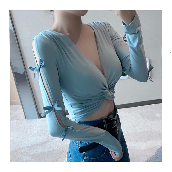 tie cross bow cleavage v cropped tshirt female streetwear fine crop fitting 2021 tight ladies off shoulder arch shirt li9t, White
tie cross bow cleavage v cropped tshirt female streetwear fine crop fitting 2021 tight ladies off shoulder arch shirt li9t, White