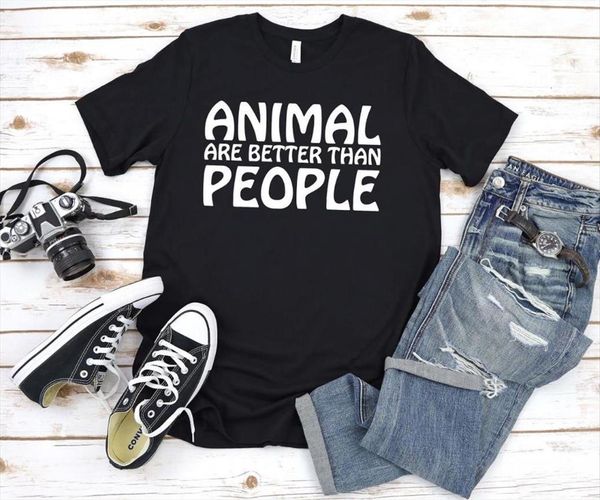 animal are better than people womens t shirt print cotton funny for lady yong girl street tee a 1051, White
animal are better than people womens t shirt print cotton funny for lady yong girl street tee a 1051, White
