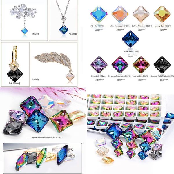 charms 45piecediy material bracelet accessorie manual earring necklace square right-angle pendants crystal glass single hole multicolor, Bronze;silver
charms 45piecediy material bracelet accessorie manual earring necklace square right-angle pendants crystal glass single hole multicolor, Bronze;silver