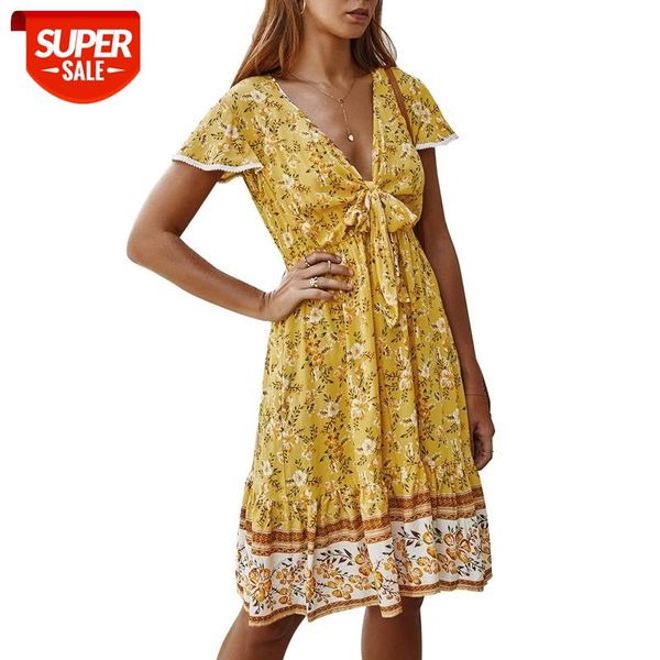 floral print women dress v neck lace up short sleeve boho midi dress elegant vintage ruffles beach sundress summer vestidos #yz85, White;black
floral print women dress v neck lace up short sleeve boho midi dress elegant vintage ruffles beach sundress summer vestidos #yz85, White;black
