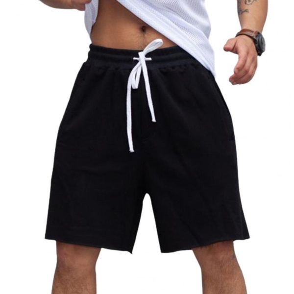 men's shorts casual men solid color loose summer mid rise pockets drawstring short homme sport fitness sweatpants, White;black
men's shorts casual men solid color loose summer mid rise pockets drawstring short homme sport fitness sweatpants, White;black