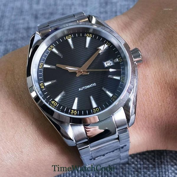 40mm genuine nh35a movement automatic men's watch date display sapphire crystal black dial luminous screw in crown polished case wristw, Slivery;brown
40mm genuine nh35a movement automatic men's watch date display sapphire crystal black dial luminous screw in crown polished case wristw, Slivery;brown