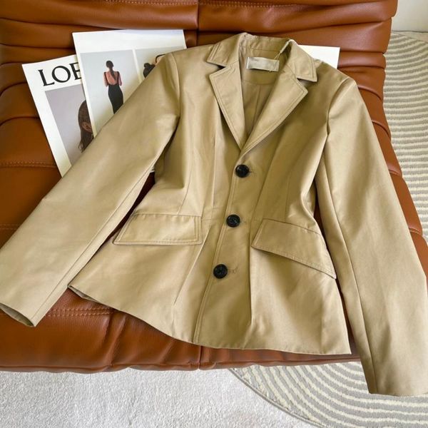 women's suits & blazers 2021 autumn winter fashion single-breasted waist cotton khaki blazer jacket for women, White;black
women's suits & blazers 2021 autumn winter fashion single-breasted waist cotton khaki blazer jacket for women, White;black