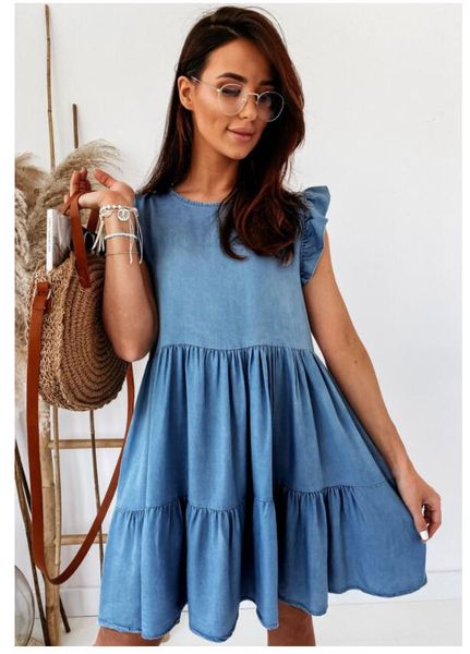 denim jeans dress matching shoes spring summer europe america loose charm leisure street cake pleated short sleeve high waist above knee wom, Black;gray
denim jeans dress matching shoes spring summer europe america loose charm leisure street cake pleated short sleeve high waist above knee wom, Black;gray