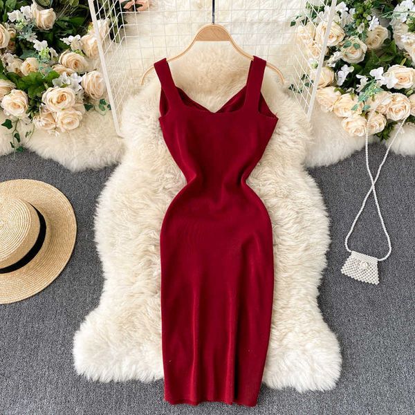 deat women knitted open back waist buttocks sleeveless dress solid color slim fashion spring summer 11b580 210709, Black;gray
deat women knitted open back waist buttocks sleeveless dress solid color slim fashion spring summer 11b580 210709, Black;gray