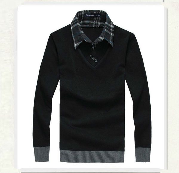 2021 outono inverno homens falsa dois gola casual wear malhas camisola masculina wajt, White;black
2021 outono inverno homens falsa dois gola casual wear malhas camisola masculina wajt, White;black