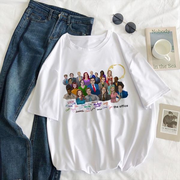 the office tv cartoon womens print summer funny o neck cute girl t shirt tumblr grunge casual fashion plus, White
the office tv cartoon womens print summer funny o neck cute girl t shirt tumblr grunge casual fashion plus, White