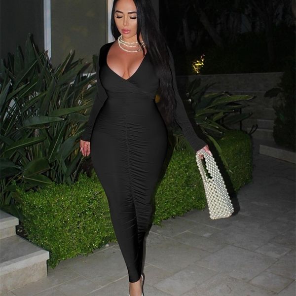 cm.yaya autumn winter stacked women ruched long sleeve v-neck midi maxi dress boycon club party night pencil long dresses 210311, Black;gray
cm.yaya autumn winter stacked women ruched long sleeve v-neck midi maxi dress boycon club party night pencil long dresses 210311, Black;gray