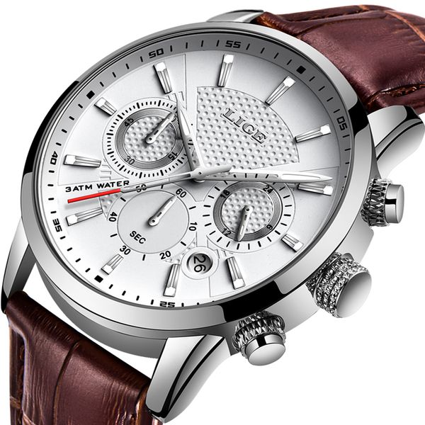 watches mens casual leathe quartz men's wristwatch brand luxury business clock male sport waterproof date chronograph, Slivery;brown
watches mens casual leathe quartz men's wristwatch brand luxury business clock male sport waterproof date chronograph, Slivery;brown