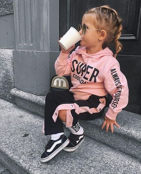 fashion kids baby girls causal letter hooded pants tracksuit sportswear outfits clothes, White
fashion kids baby girls causal letter hooded pants tracksuit sportswear outfits clothes, White