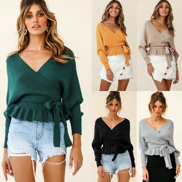 womens fashion sweaters casual v-neck pullovers british style solid color sweater girls autumn knitted with bow ties wholesale, White;black
womens fashion sweaters casual v-neck pullovers british style solid color sweater girls autumn knitted with bow ties wholesale, White;black