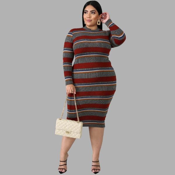 plus size dresses dress women fashion round collar pit stripe long sleeve both sides to wear zipper slim elegant wholesale, Black
plus size dresses dress women fashion round collar pit stripe long sleeve both sides to wear zipper slim elegant wholesale, Black