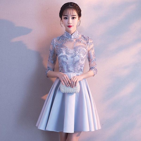 ethnic clothing female appliques vintage stand collar cheongsam skirt elegant a-line qipao xs-xxl spring bridesmaid wedding party gown, Red
ethnic clothing female appliques vintage stand collar cheongsam skirt elegant a-line qipao xs-xxl spring bridesmaid wedding party gown, Red