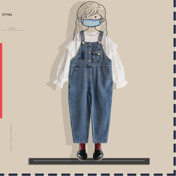 children's cowboy overalls 2021 new fashion kids denim jumpsuit jeans spring fall pants 5 6 7 8 9 10 12 years baby jeans, Blue
children's cowboy overalls 2021 new fashion kids denim jumpsuit jeans spring fall pants 5 6 7 8 9 10 12 years baby jeans, Blue