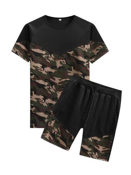 men's tracksuits summer fashion camouflage short-sleeved t-shirt suit five-point pants sportswear mens clothing trends 2021, Gray
men's tracksuits summer fashion camouflage short-sleeved t-shirt suit five-point pants sportswear mens clothing trends 2021, Gray