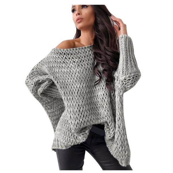 new autumn winter fashion sweaters women's personality batwing sleeve slash neck sweater hollowing out casual loose sweater, White;black
new autumn winter fashion sweaters women's personality batwing sleeve slash neck sweater hollowing out casual loose sweater, White;black