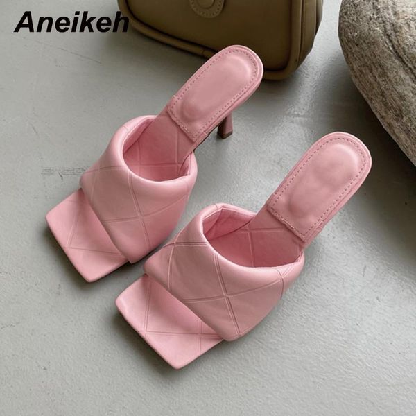 slippers aneikeh women's shoes 2021 summer peep toe thin heels pu fashion shallow basic geometric outside party apricot, Black
slippers aneikeh women's shoes 2021 summer peep toe thin heels pu fashion shallow basic geometric outside party apricot, Black