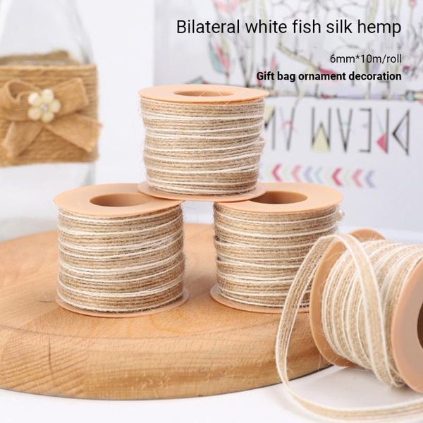 yarn 2 rolls 0.5cm linen rope natural jute ribbon for diy handmde crafts vintage rustic wedding christmas decor event party, Black;white
yarn 2 rolls 0.5cm linen rope natural jute ribbon for diy handmde crafts vintage rustic wedding christmas decor event party, Black;white