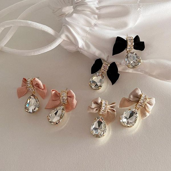 dangle & chandelier mengjiqiao korean fashion velvet bowknot drop earrings for women girls elegant waterdrop crystal pendientes party jewelr, Silver
dangle & chandelier mengjiqiao korean fashion velvet bowknot drop earrings for women girls elegant waterdrop crystal pendientes party jewelr, Silver