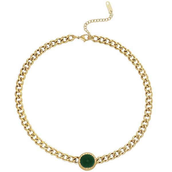 chokers wild & stainless steel natural stone necklace classical rough chain for women jewelry on the neck gift friends, Golden;silver
chokers wild & stainless steel natural stone necklace classical rough chain for women jewelry on the neck gift friends, Golden;silver