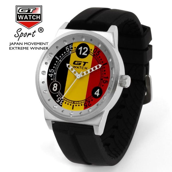wristwatches gt watch men fashion brand watches germany flag f1 sport silicone strap quartz-watch relogio masculino reloj hombre, Slivery;brown
wristwatches gt watch men fashion brand watches germany flag f1 sport silicone strap quartz-watch relogio masculino reloj hombre, Slivery;brown