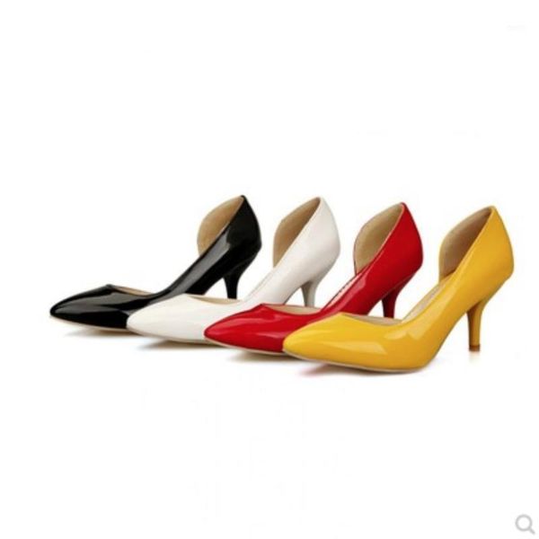 lady elegant plus size(4-18) plain patent leather pointed toe high heels women pumps stilettos shoes claussure ol femme dress, Black
lady elegant plus size(4-18) plain patent leather pointed toe high heels women pumps stilettos shoes claussure ol femme dress, Black