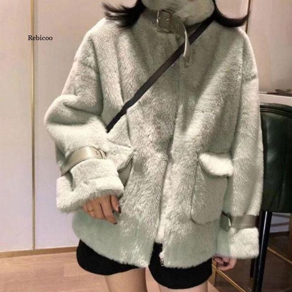 women's fur & faux coat women thick winter casual jacket lmitate coats warm furry loose outwear ladies trendy parka, Black
women's fur & faux coat women thick winter casual jacket lmitate coats warm furry loose outwear ladies trendy parka, Black