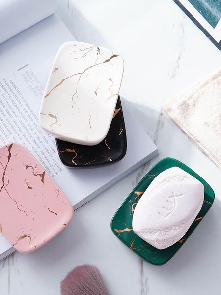 soap dishes nordic ins dish ceramic simple box marble-printed gold creative el bathroom rack
soap dishes nordic ins dish ceramic simple box marble-printed gold creative el bathroom rack