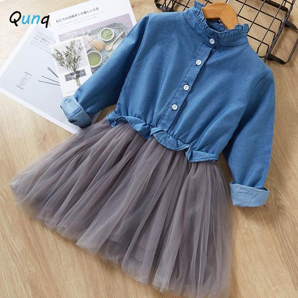 girl's dresses qunq girls dress long sleeve spring fall children princess costume denim mesh 2021 casual kids party clothes for girl, Red;yellow
girl's dresses qunq girls dress long sleeve spring fall children princess costume denim mesh 2021 casual kids party clothes for girl, Red;yellow