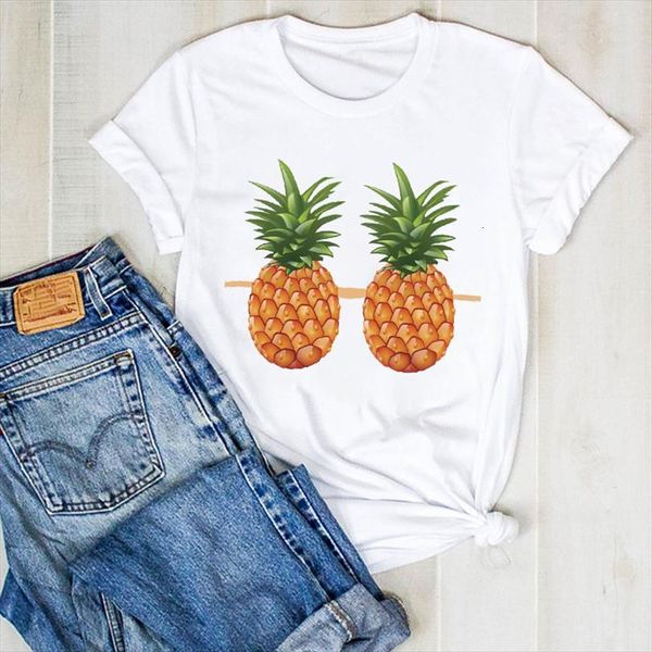 men lady cartoon pineapple fruit mens beach print ladies summer tee female clothes graphic, White;black
men lady cartoon pineapple fruit mens beach print ladies summer tee female clothes graphic, White;black