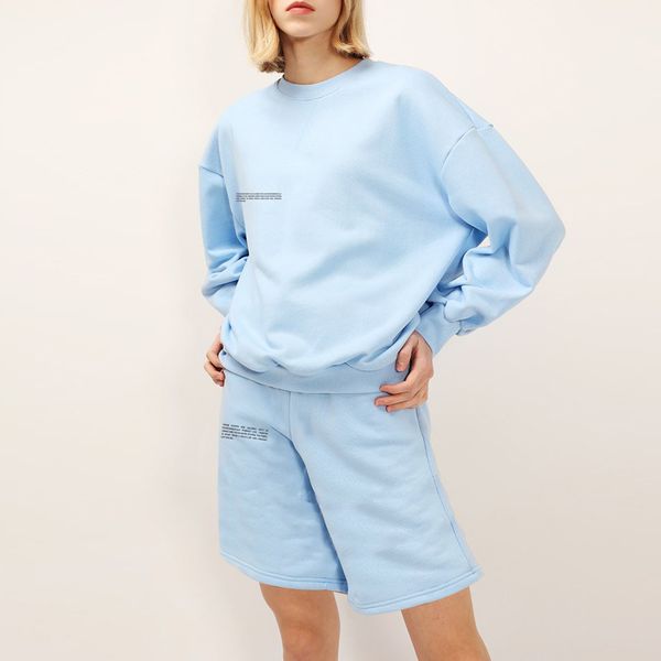 crewneck sweatshirt+long shorts two piece set women solid long sleeve high waist sweatpants, 100% cotton casual tracksuit, Gray
crewneck sweatshirt+long shorts two piece set women solid long sleeve high waist sweatpants, 100% cotton casual tracksuit, Gray