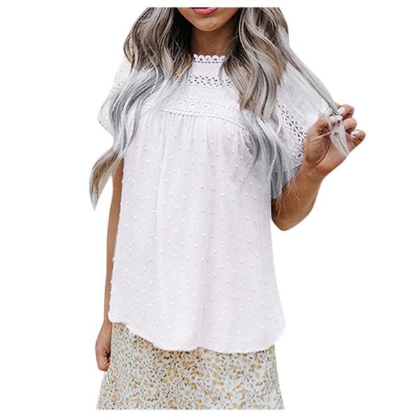 women's t-shirt women white solid color elegant lace female chiffon summer short sleeve korean hollow out #t2g
women's t-shirt women white solid color elegant lace female chiffon summer short sleeve korean hollow out #t2g
