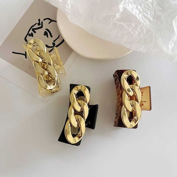 korean dongdamen chain large hairpin girl's back head clip elegant temperament plate hair shark hairpin jewelry, Slivery;white
korean dongdamen chain large hairpin girl's back head clip elegant temperament plate hair shark hairpin jewelry, Slivery;white