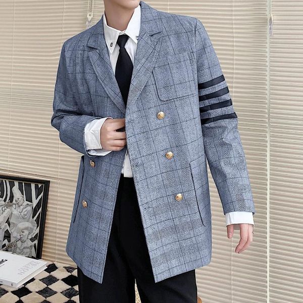 men's suits & blazers blazer men british college style plaid suit coat for xadrez masculino chaqueta hombre formal jacket gray, White;black
men's suits & blazers blazer men british college style plaid suit coat for xadrez masculino chaqueta hombre formal jacket gray, White;black