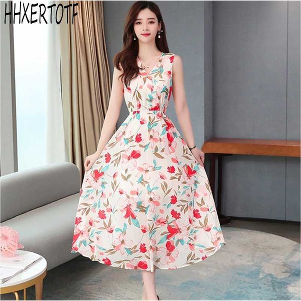 summer women sleeveless chiffon floral dress casual fashion slim vacation beach v neck ladies bohemian 210531, Black;gray
summer women sleeveless chiffon floral dress casual fashion slim vacation beach v neck ladies bohemian 210531, Black;gray