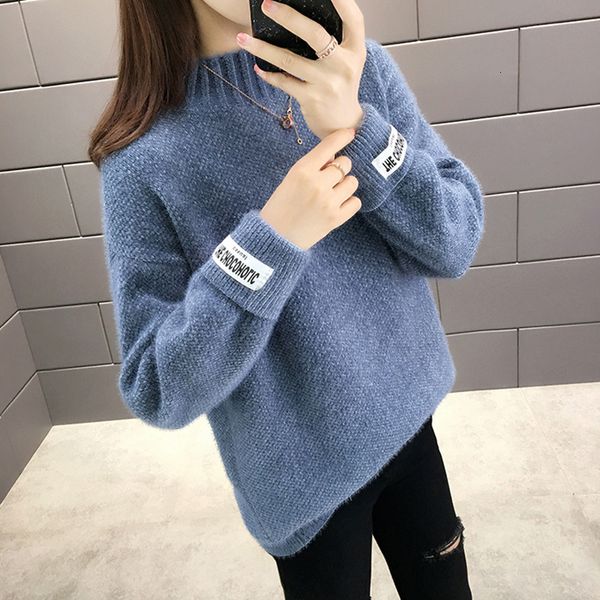 2021 new women's jumper solid autumn winter thick half turtleneck long sleeve ladies sweaters casual knitted wear female pullover cxxx, White;black
2021 new women's jumper solid autumn winter thick half turtleneck long sleeve ladies sweaters casual knitted wear female pullover cxxx, White;black